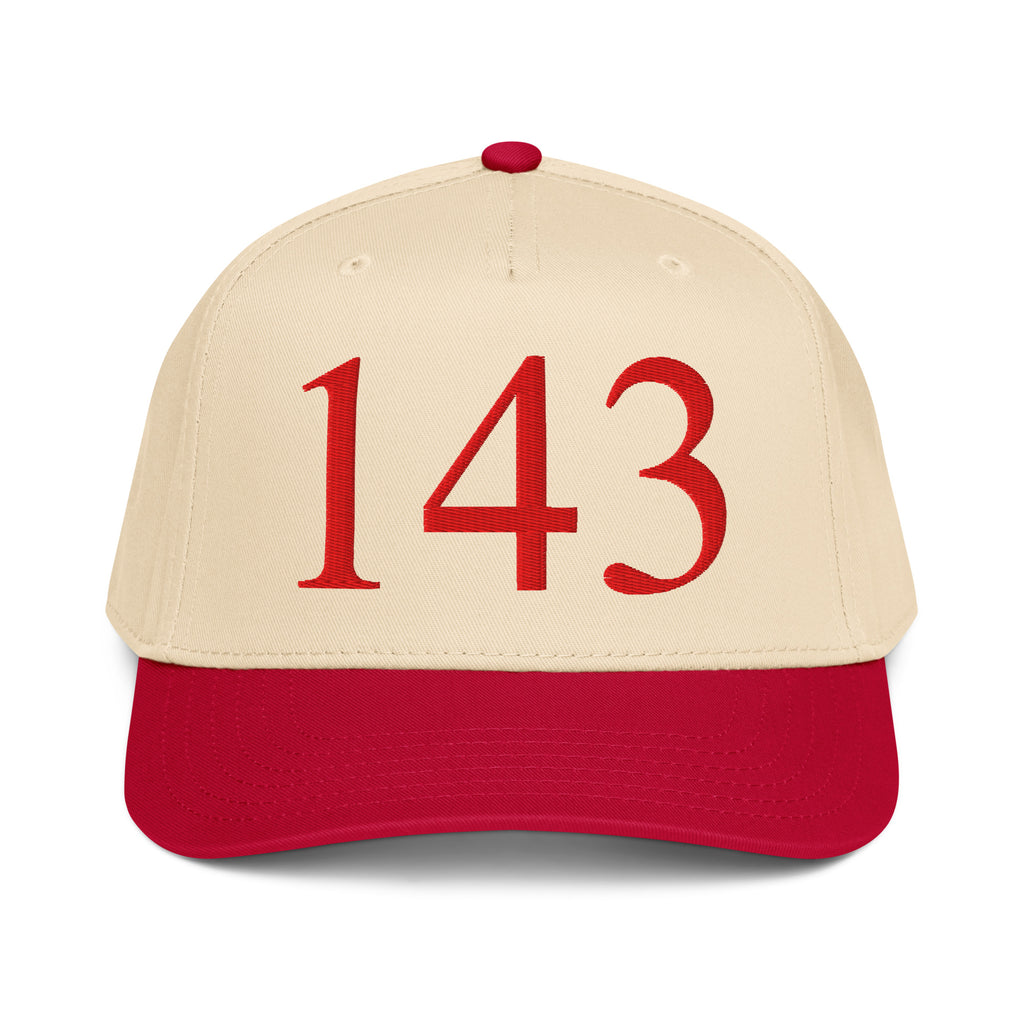 143 I love you red trucker hat vintage snapback