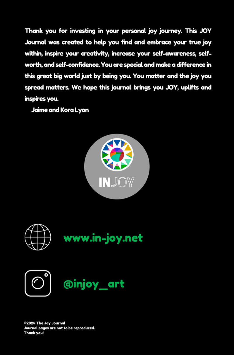 The Joy Journal (Only Available On Amazon)