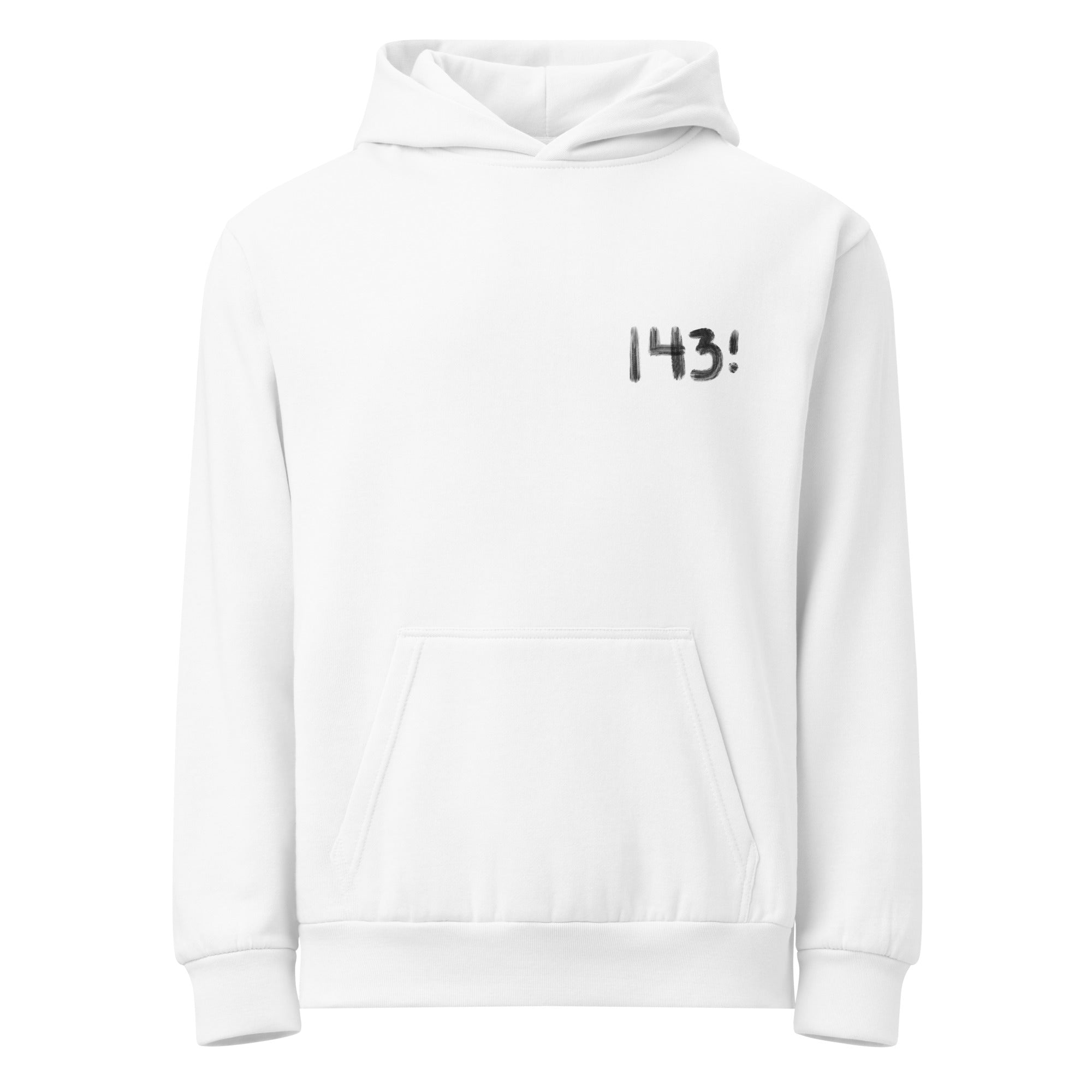 I Love You “143” Hoodie | Minimalist Embroidered Unisex Hoodie